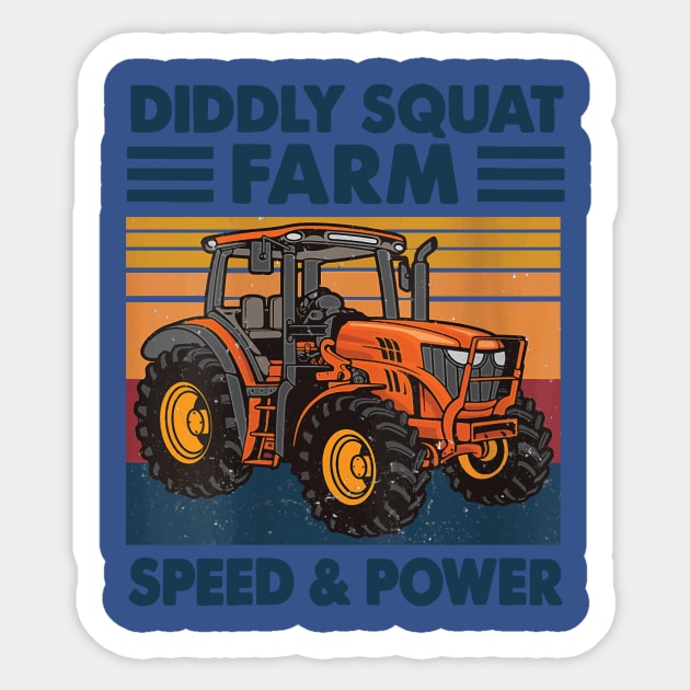 Diddly Squat Farm Speed And Power Sticker by vbdemkii